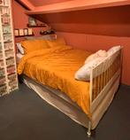 Wit stalen IKEA LEIRVIK 140x200 +2 bodems (zonder matras), Huis en Inrichting, Slaapkamer | Bedden, Ophalen, Gebruikt, Wit, Tweepersoons