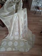 Gordijnen beige met zilveren bollen 4 stuks, Ophalen, Gebruikt, 100 tot 150 cm, 200 cm of meer