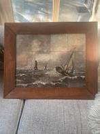 Hand geschilderd tegel tableau van Mesdag, Antiek en Kunst, Ophalen