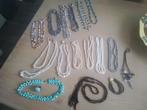 Lot van vintage kettingen, parel, git, aurora, glas, Ophalen of Verzenden