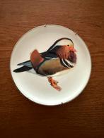 Vintage Hutschenreuter Wandbordje Mandarijneend, Ophalen of Verzenden