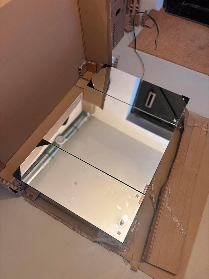 Spiegelkast badkamer 100x65 cm, Huis en Inrichting, Badkamer | Badkamermeubels, Zo goed als nieuw, Spiegelkast, Minder dan 100 cm