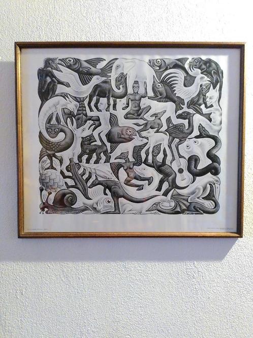 Escher Vlakvulling 2, Mosaic 2 Reproduction 1970, Antiek en Kunst, Kunst | Schilderijen | Modern, Ophalen of Verzenden