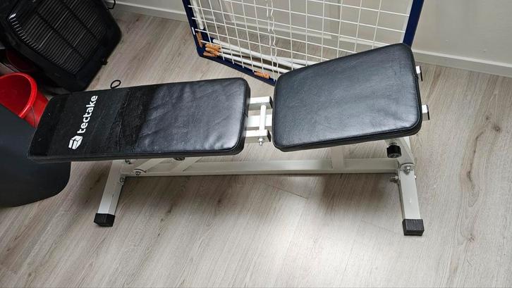 Fitness Bank - Tectake, Sport en Fitness, Fitnessapparatuur, Gebruikt, Krachtstation, Armen, Benen, Borst, Buik, Rug, Metaal, Ophalen