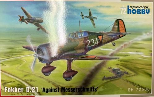 Coelianmodels, Special Hobby 72500, Fokker D21, 1/72 € 24,99, Hobby en Vrije tijd, Modelbouw | Vliegtuigen en Helikopters, Nieuw