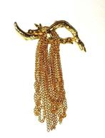 Vergulde oude broche., Sieraden, Tassen en Uiterlijk, Broches, Overige materialen, 4 tot 7 cm, Gebruikt, Ophalen of Verzenden