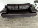 rolf benz bank bruin leer, Ophalen, Gebruikt, Design, Driepersoons