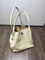 Tas | Handtas | Schoudertas | Leer | Leren | Rabeanco | Wit, Sieraden, Tassen en Uiterlijk, Tassen | Damestassen, Ophalen, Zo goed als nieuw