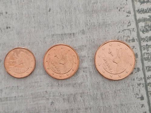 Andorra 1, 2 en 5 eurocent 2019 UNC, Postzegels en Munten, Munten | Europa | Euromunten, Overige waardes, Overige landen, Ophalen of Verzenden