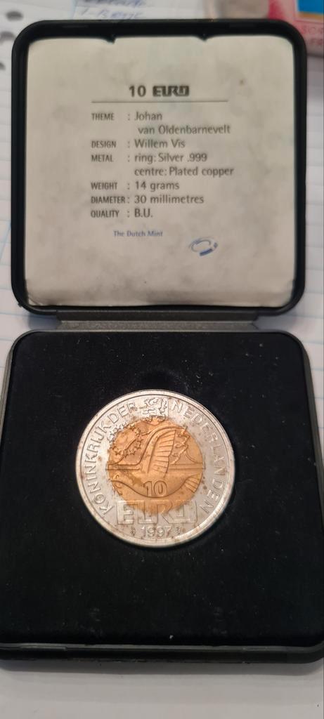 Nederland 10 Euro 1997 - Johan van Oldenbarnevelt, Postzegels en Munten, Munten | Nederland, Losse munt, Euro's, Zilver, Ophalen of Verzenden