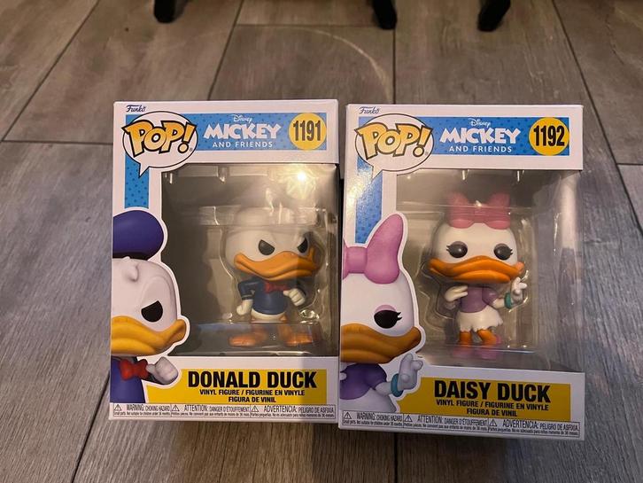 Funko Pop! Disney Donald & Daisy Duck - Set van 2, Verzamelen, Poppetjes en Figuurtjes, Nieuw, Ophalen