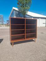 Vintage boeken of platenkast jaren 60 pallisander, Huis en Inrichting, Kasten | Boekenkasten, Ophalen, ,, 50 tot 100 cm, ,