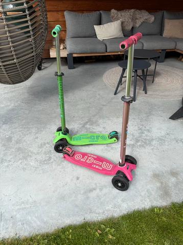 Micro Maxi Step - Groen & Roze | 2 stuks voor samen 20 euro beschikbaar voor biedingen