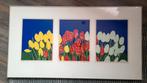Joop Rozendaal Drieluik Tulpen - Gesigneerde Print, Antiek en Kunst, Ophalen of Verzenden