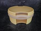 Tupperware venster /koekdoos  geel, Ophalen of Verzenden, Zo goed als nieuw, Geel, Bus of Trommel
