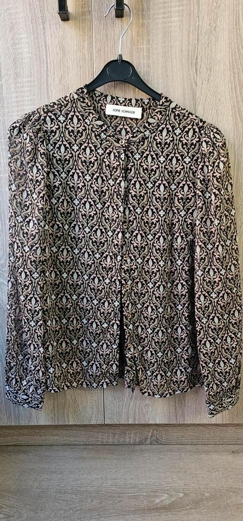 Blouse Sofie Schnoor mt XS, Kleding | Dames, Jasjes, Kostuums en Pakken, Gedragen, Maat 36 (S), Zwart, Ophalen of Verzenden