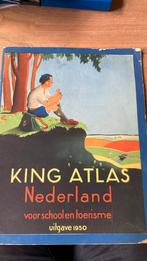 King atlas Nederland 1950, Boeken, Atlassen en Landkaarten, Ophalen of Verzenden, Zo goed als nieuw