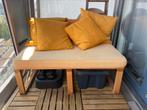 Balkonbank + kussens, Tuin en Terras, Tuinsets en Loungesets, Ophalen, Gebruikt, Hout, Bank
