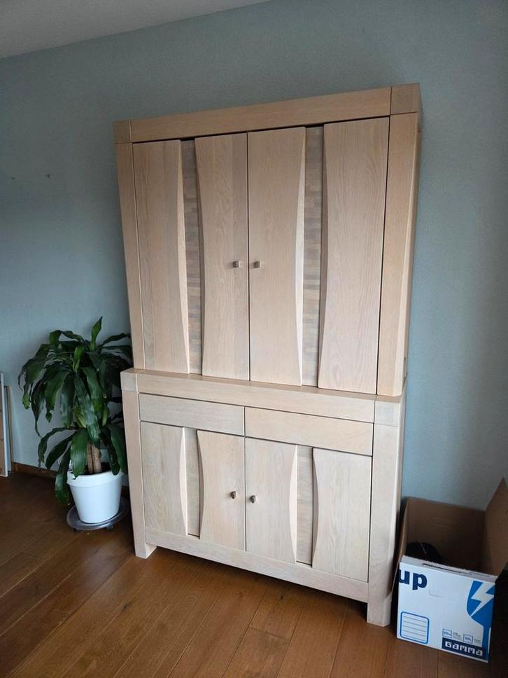 Gratis Blank Eiken  - Kast en salonafel, Huis en Inrichting, Kasten | Dressoirs, Gebruikt, 25 tot 50 cm, Ophalen of Verzenden