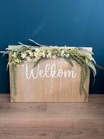 Welkomstbord bruiloft 60x45cm, Ophalen of Verzenden, Zo goed als nieuw