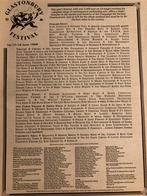 GLASTONBURY Festival 1989 A3 advertentie, Cd's en Dvd's, Ophalen of Verzenden