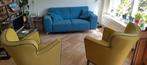 Zitmaxx, tweezits bank met twee fauteuils, Ophalen, Gebruikt, Metaal, Modern