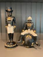 Decoratieve victoriaans verklede afrikaanse mannen  figuren, Ophalen of Verzenden