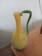 Mooie handgeblazen glazen vaas met oor, Huis en Inrichting, Woonaccessoires | Vazen, Ophalen, Gebruikt, Overige kleuren, Glas