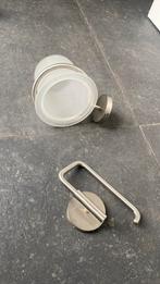 Wc borstelhouder en wc rol houder RVS, Ophalen, Gebruikt, Overige typen