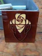 200 originele art deco wandtegels roodbruin gele afbeelding