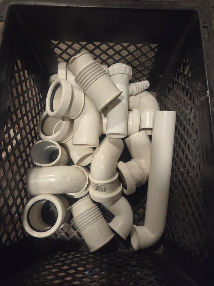 PVC Buizen en Koppelingen - Restpartij, Doe-het-zelf en Verbouw, Sanitair, Gebruikt, Ophalen of Verzenden