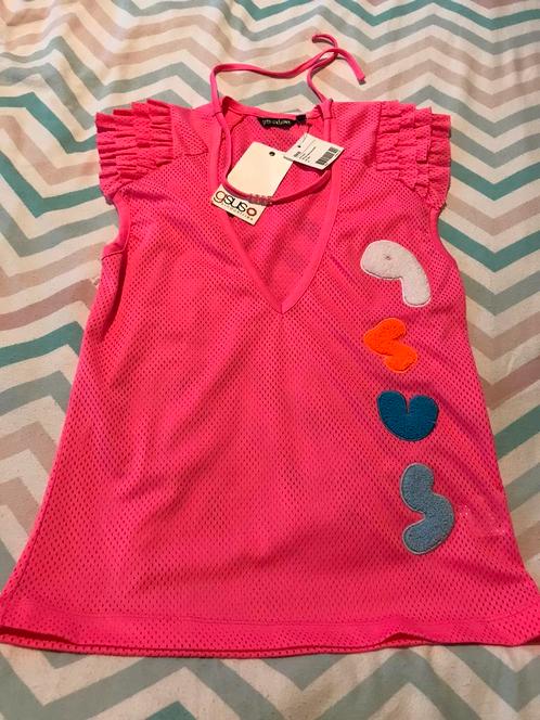 Gsus neon roze mesh top rushes mt m nieuw korte mouw, Kleding | Dames, Tops, Nieuw, Maat 38/40 (M), Roze, Korte mouw, Verzenden
