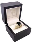 14 Karaat Gouden Heren Zegelring Onyx - Model Stomphoek, Sieraden, Tassen en Uiterlijk, Ringen, Ophalen of Verzenden, Zo goed als nieuw