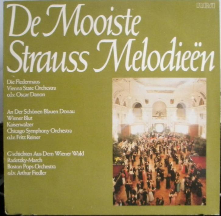 LP: De mooiste Strauss melodieen [2635]  [CdViKl], Cd's en Dvd's, Vinyl | Klassiek, Zo goed als nieuw, Romantiek, Kamermuziek