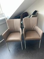Eetkamerstoelen, Huis en Inrichting, Stoelen, Ophalen, Gebruikt, Overige kleuren, Leer