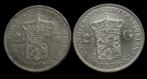 *** 2 Nette Rijksdaalders Wilhelmina 1929 + 1930 -  ZILVER *, Postzegels en Munten, Munten | Nederland, Zilver, Koningin Wilhelmina