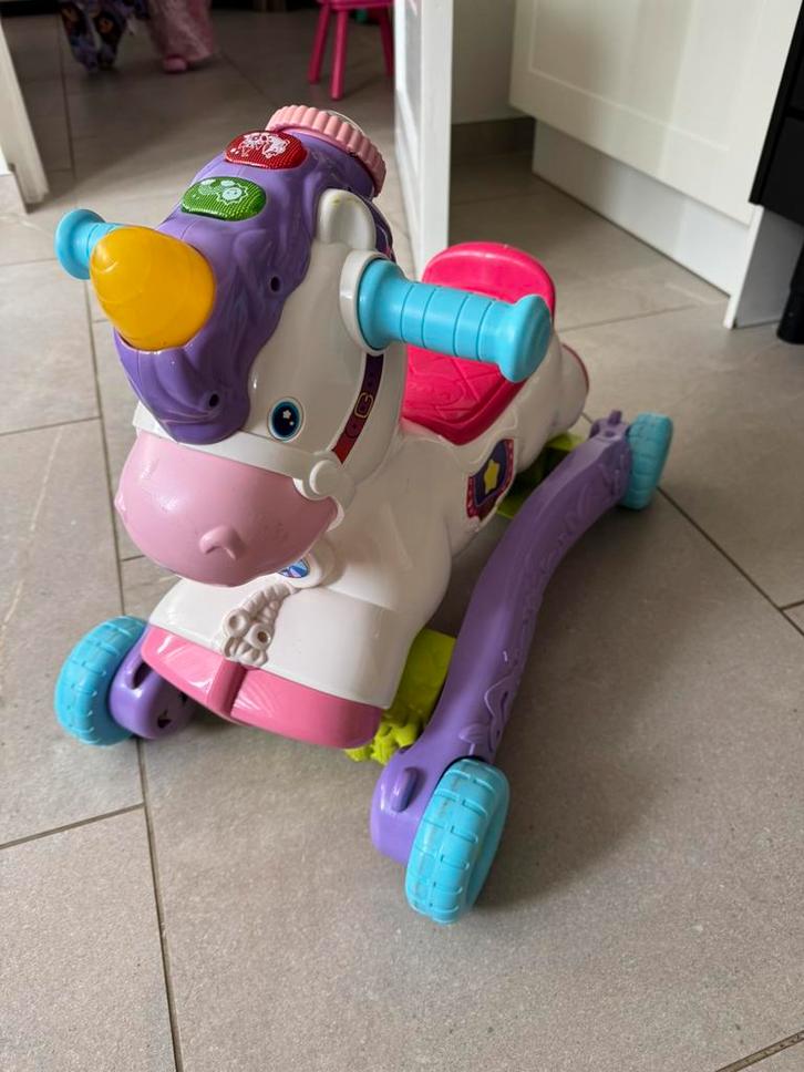 VTech Hobbel & Speel eenhoorn zgan, Kinderen en Baby's, Speelgoed | Vtech, Zo goed als nieuw, 6 maanden tot 2 jaar, Ophalen