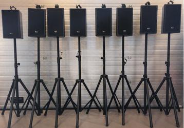 Complete 8x PS-8 speaker set met EP-1500 versterker beschikbaar voor biedingen