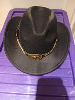 Zwarte Cowboyhoed met Decoratieve Band, Kleding | Heren, Hoeden en Petten, Hoed, Zo goed als nieuw, Generic, One size fits all