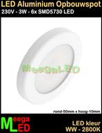 LED Caravan onderbouwspot panel spot 3 Watt Warm 230V - M30, Ophalen of Verzenden, Nieuw