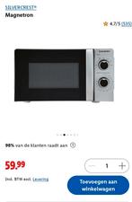 Silvercrest Magnetron - Nieuw in doos!, Ophalen, Minder dan 45 cm, Nieuw, Magnetron
