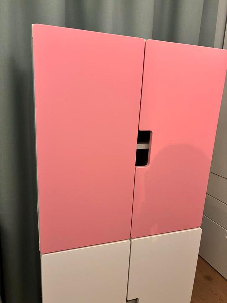IKEA Smastad kasten wit/roze, Kinderen en Baby's, Kinderkamer | Commodes en Kasten, Gebruikt, Kast, 105 cm of meer, Minder dan 75 cm