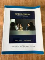 Management control systems, Boeken, Ophalen of Verzenden, Zo goed als nieuw