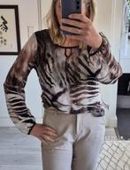 Mooie blouse top van Geisha | maat M | groen met zwart/bruin, Kleding | Dames, Maat 38/40 (M), Geisha, Zwart, Ophalen of Verzenden