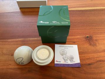 1 oz zilv munt richard krajicek in delfs blauwe tennisbal beschikbaar voor biedingen