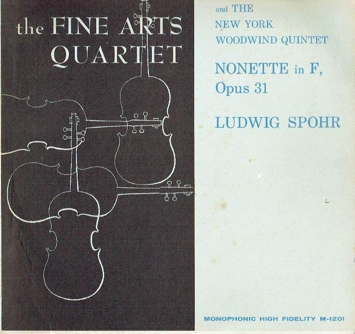Spohr Members Of The Fine Arts Quartet Nonette In F, Opus 31, Cd's en Dvd's, Vinyl | Klassiek, Zo goed als nieuw, Classicisme