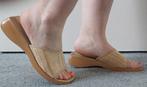 Slippers: Casa Mia - Maat 40, Kleding | Dames, Schoenen, Slippers, Beige, Ophalen of Verzenden, Zo goed als nieuw