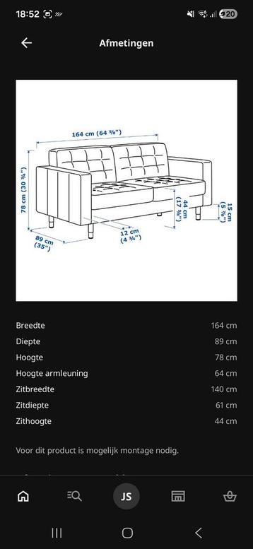 LANDSKRONA 2 zitbank ikea - afbeelding 4