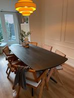 Eettafel Zwart Suzanne Leen Bakker Deens Ovaal, Ophalen, 200 cm of meer, 50 tot 100 cm, Zo goed als nieuw