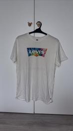 Levi's Shirt Regenboog L - Gedragen, Kleding | Dames, T-shirts, Verzenden, Wit, Maat 42/44 (L), Korte mouw